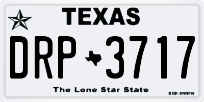 TX license plate DRP3717