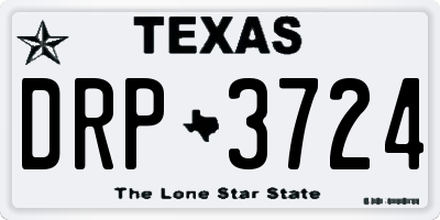 TX license plate DRP3724