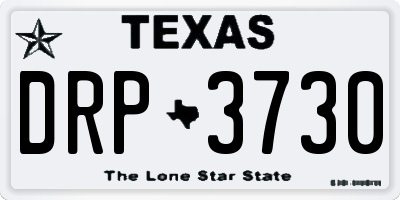 TX license plate DRP3730