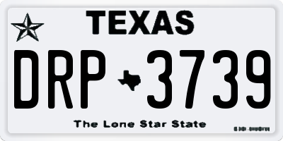 TX license plate DRP3739