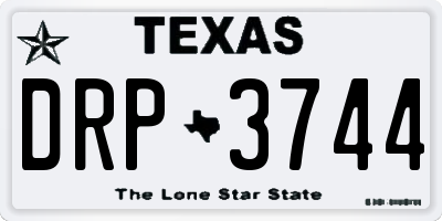 TX license plate DRP3744
