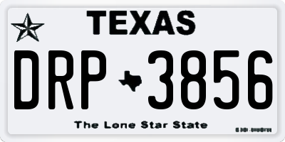 TX license plate DRP3856