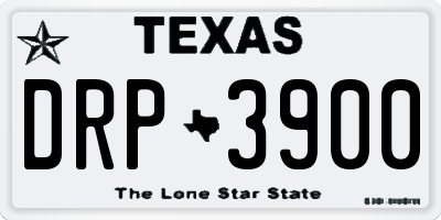 TX license plate DRP3900