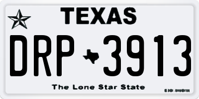 TX license plate DRP3913