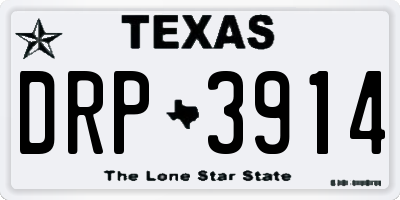TX license plate DRP3914