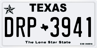 TX license plate DRP3941
