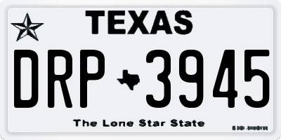 TX license plate DRP3945