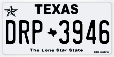 TX license plate DRP3946