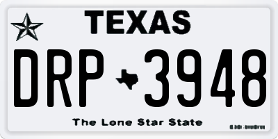 TX license plate DRP3948
