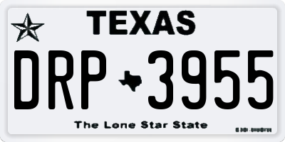 TX license plate DRP3955