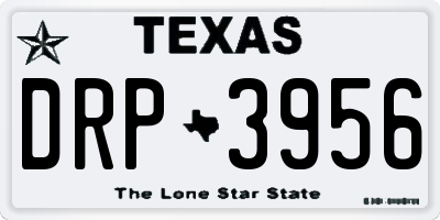 TX license plate DRP3956