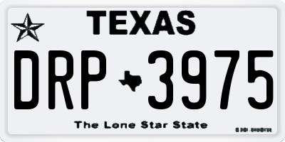 TX license plate DRP3975