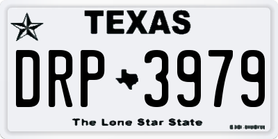 TX license plate DRP3979