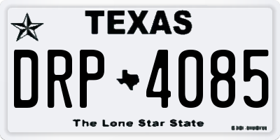 TX license plate DRP4085