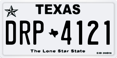 TX license plate DRP4121