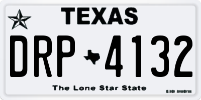 TX license plate DRP4132