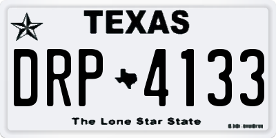 TX license plate DRP4133