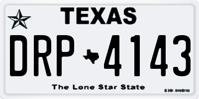 TX license plate DRP4143