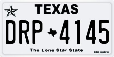 TX license plate DRP4145