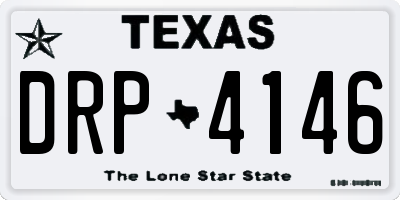 TX license plate DRP4146