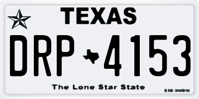 TX license plate DRP4153