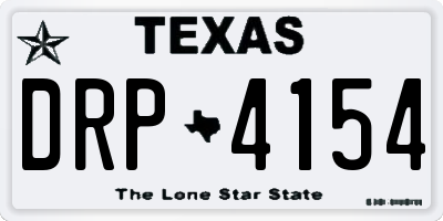 TX license plate DRP4154