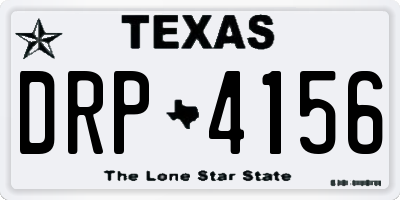 TX license plate DRP4156
