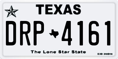 TX license plate DRP4161