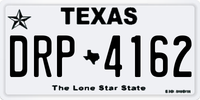 TX license plate DRP4162
