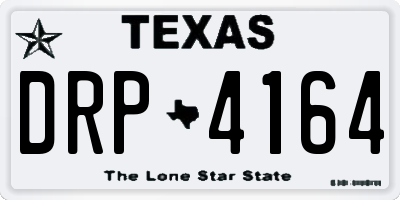 TX license plate DRP4164