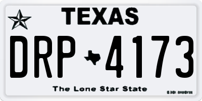 TX license plate DRP4173