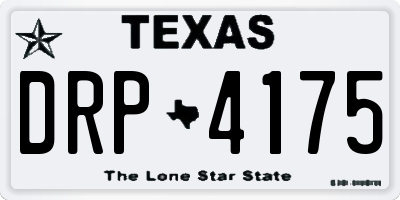 TX license plate DRP4175