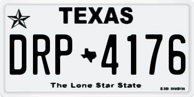 TX license plate DRP4176