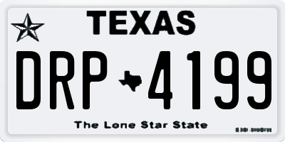 TX license plate DRP4199