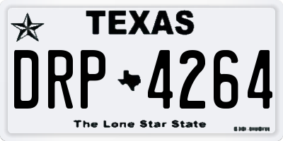 TX license plate DRP4264