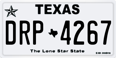 TX license plate DRP4267