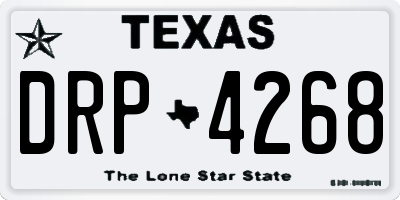 TX license plate DRP4268