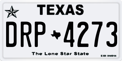 TX license plate DRP4273