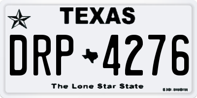 TX license plate DRP4276
