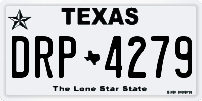TX license plate DRP4279