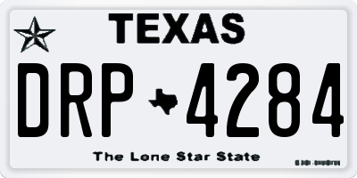 TX license plate DRP4284