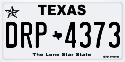 TX license plate DRP4373