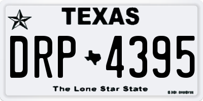 TX license plate DRP4395