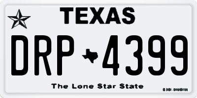 TX license plate DRP4399