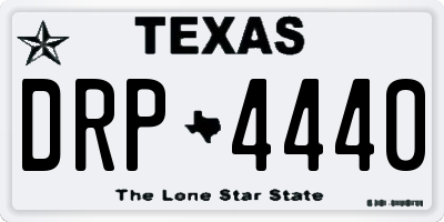 TX license plate DRP4440