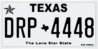 TX license plate DRP4448