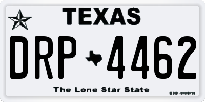 TX license plate DRP4462