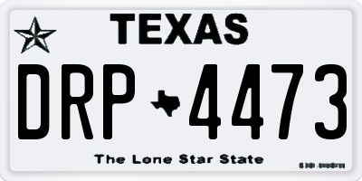 TX license plate DRP4473