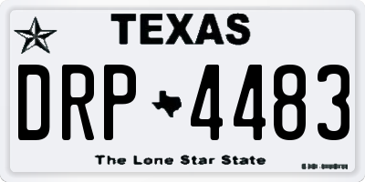 TX license plate DRP4483
