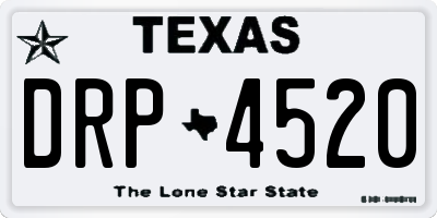 TX license plate DRP4520